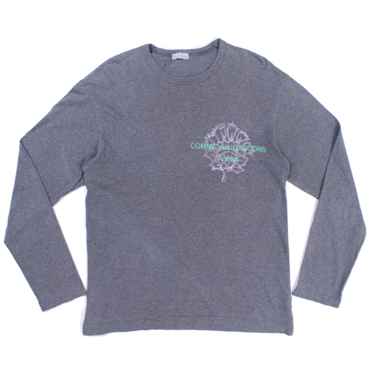 Comme des Garçons Homme Leaf Logo Longsleeve T-Shirt (2001)