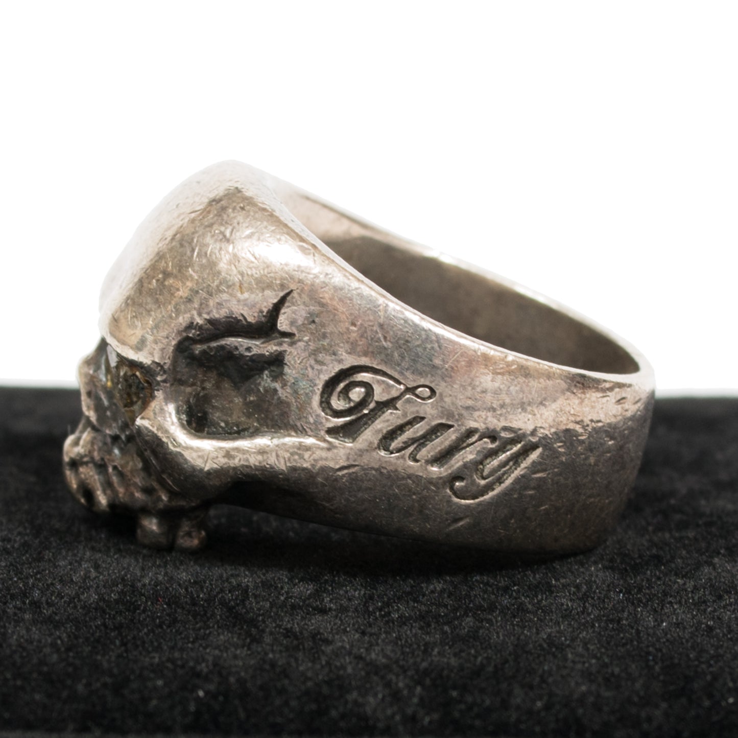 Neighborhood Sterling Silver Skull Ring (2005)