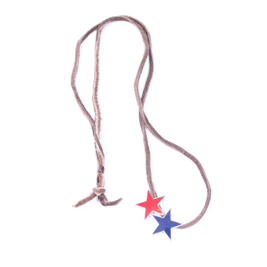 JohnUndercover Leather Stars Necklace