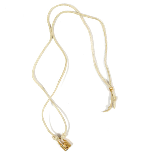 Undercover Rabbit Padlock Leather Necklace