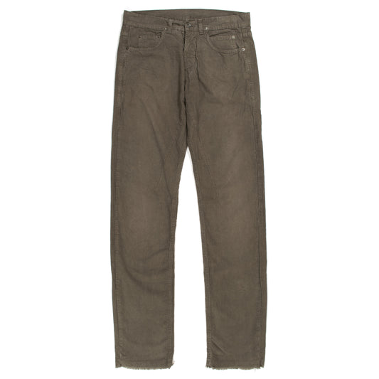 Rick Owens DRKSHDW Corduroy Raw Hem Pants