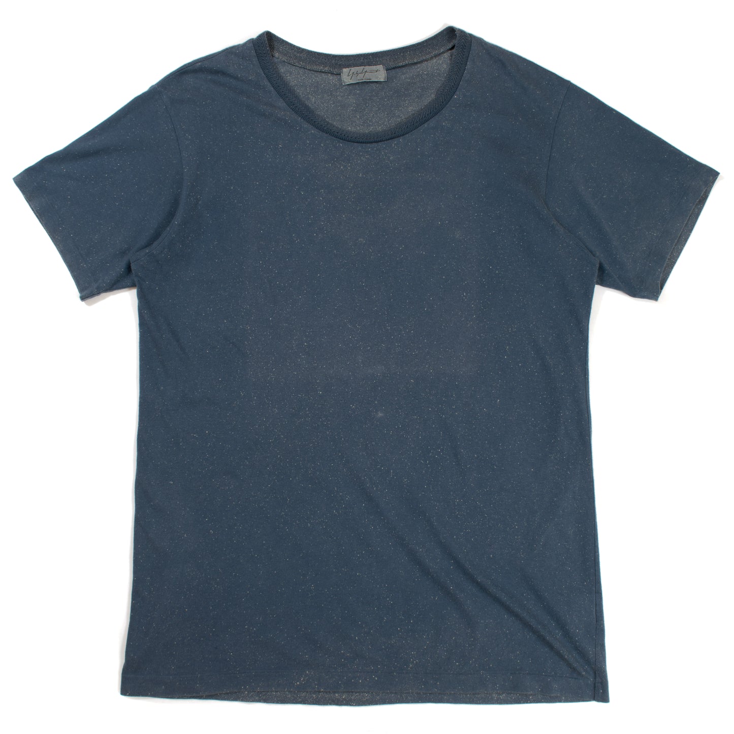 Yohji Yamamoto Pour Homme Speckled Blue T-Shirt