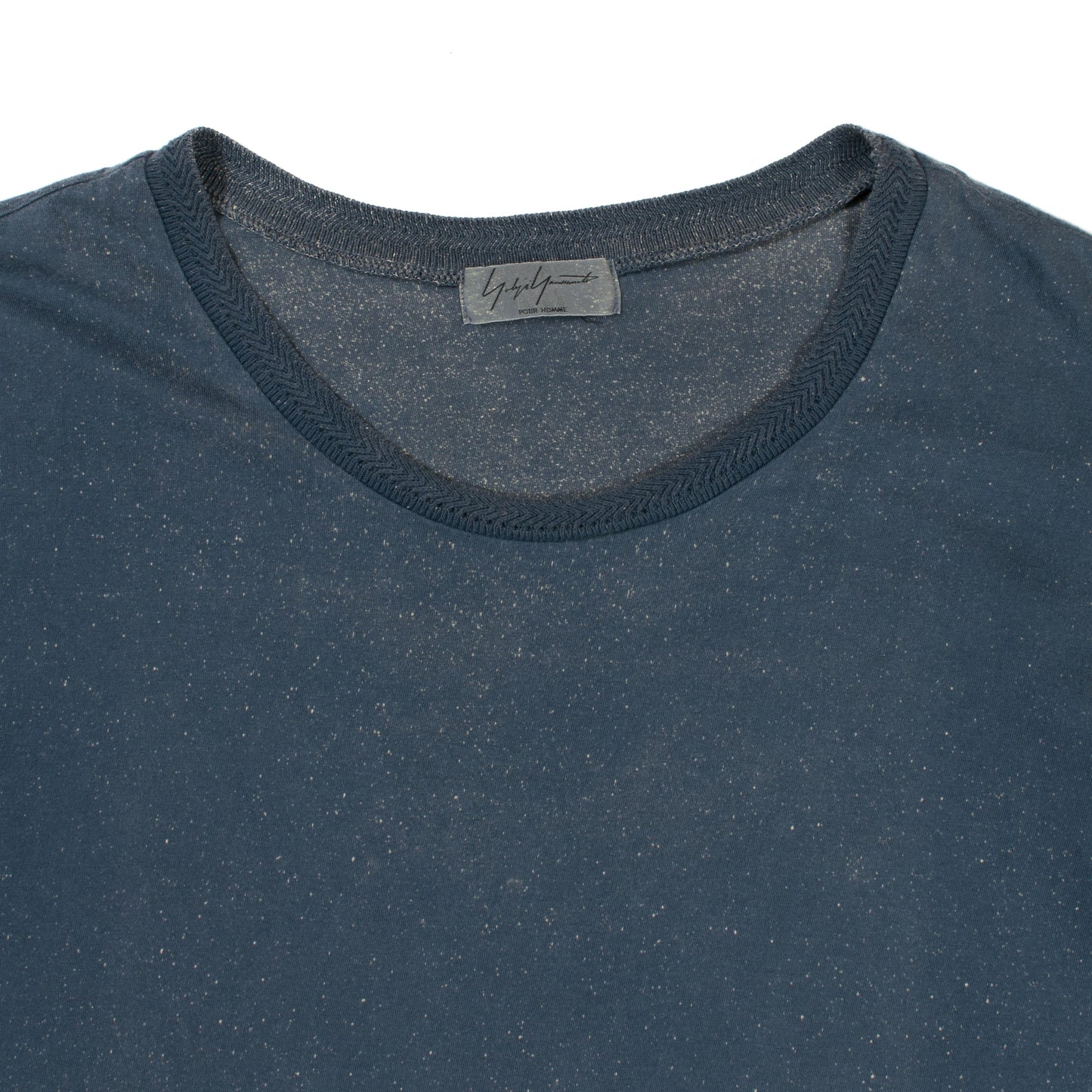 Yohji Yamamoto Pour Homme Speckled Blue T-Shirt