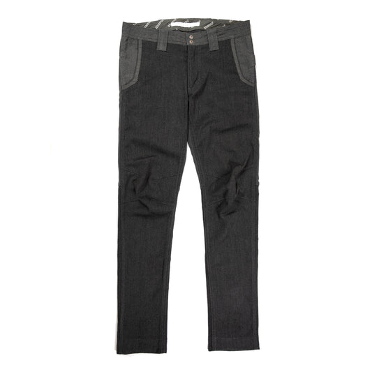 White Mountaineering Serge Stretch Asymmetric Tuck Pants (2011AW)