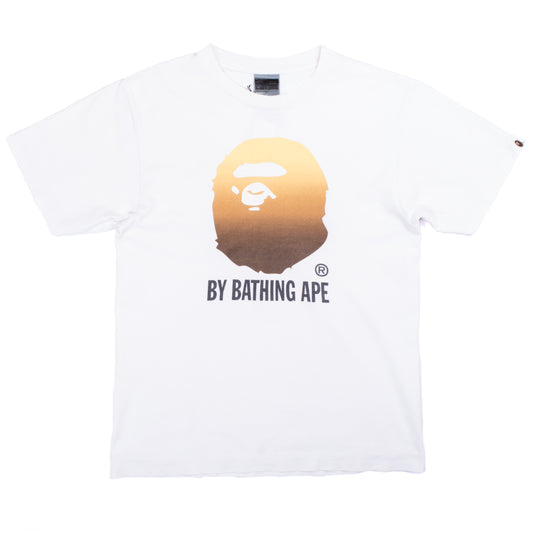 A Bathing Ape Yellow Gradient Ape Head T-Shirt (Pre-2005)