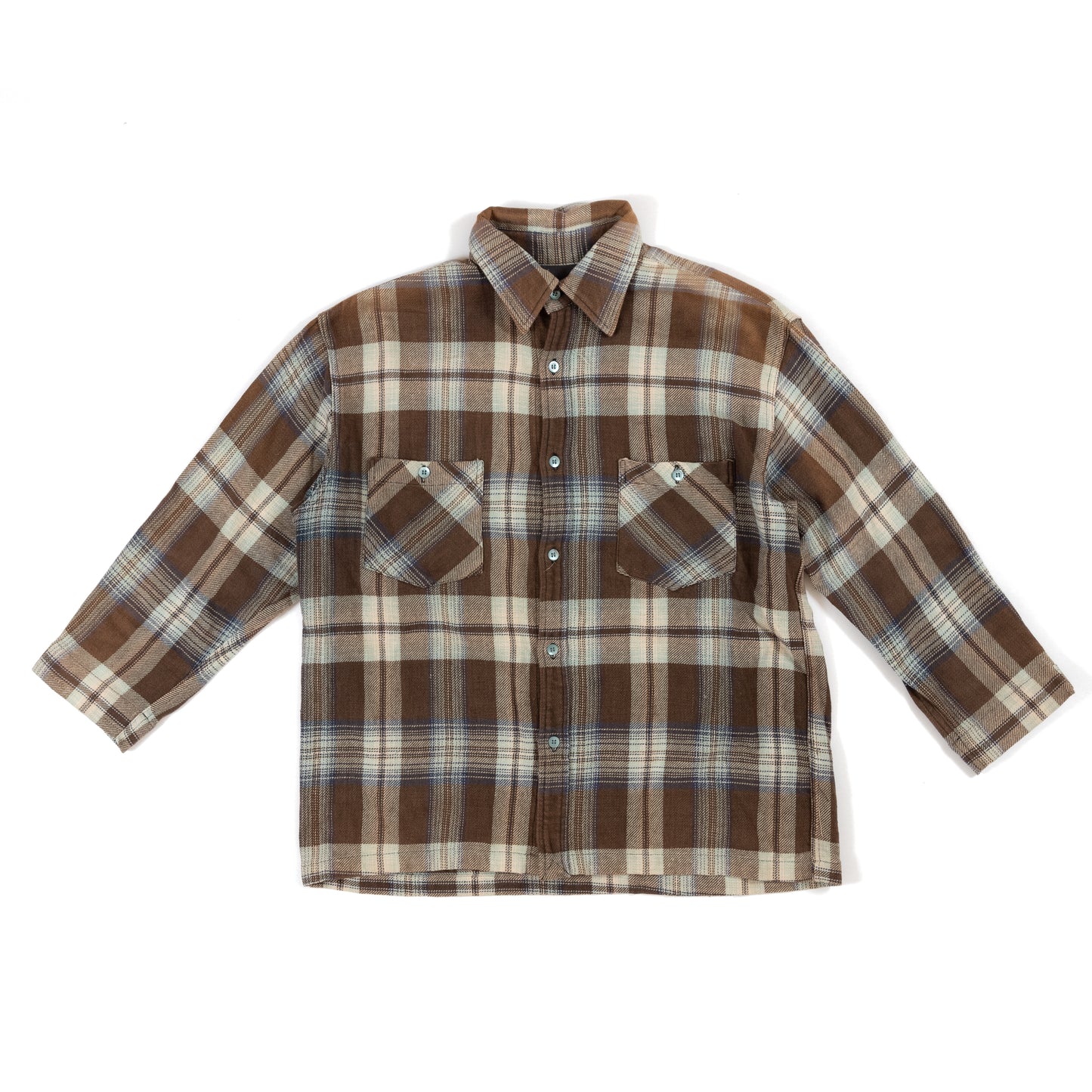 Needles Plaid 3/4 Sleeve Shirt