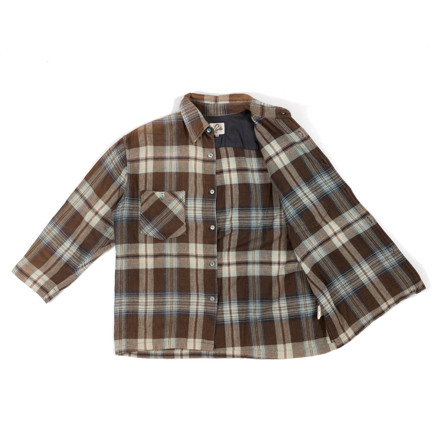 Needles Plaid 3/4 Sleeve Shirt