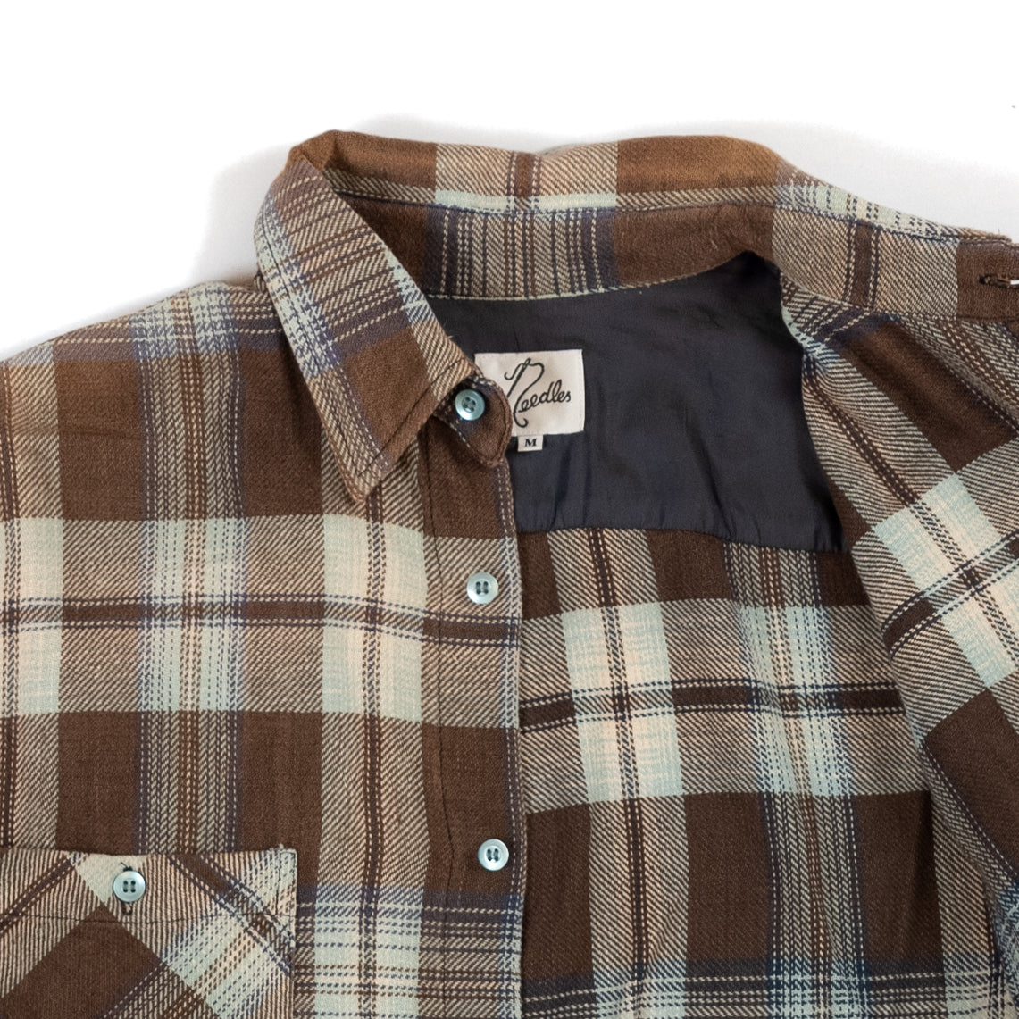 Needles Plaid 3/4 Sleeve Shirt