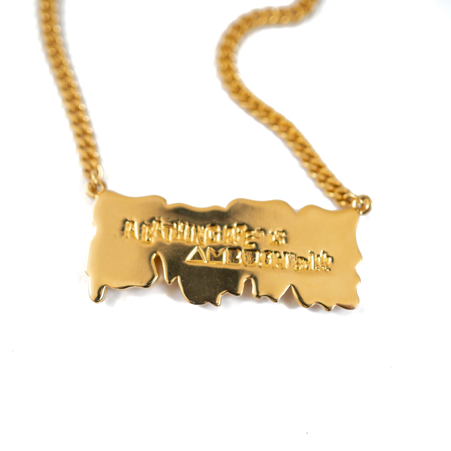Ambush x A Bathing Ape Gold "BAPE" Chain Necklace (2010SS)