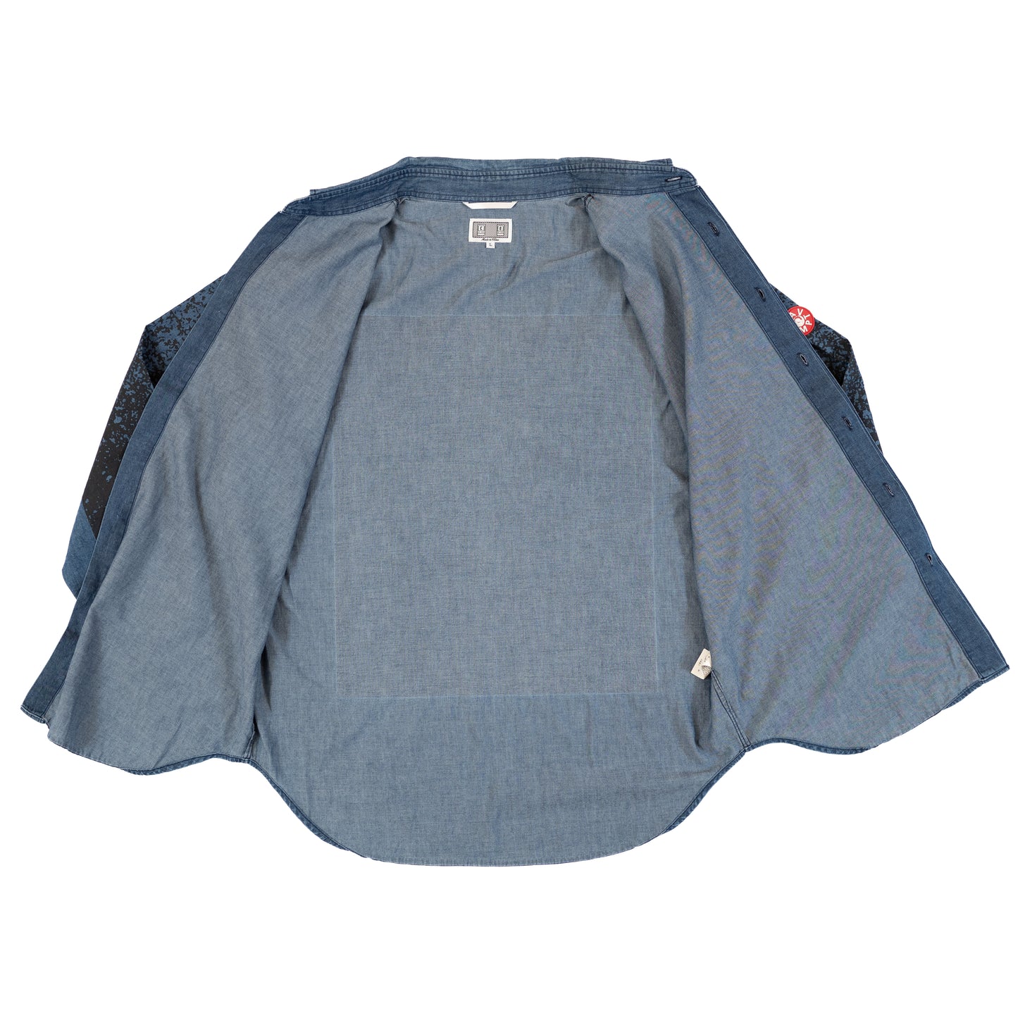 Cav Empt Indigo Noise Print Shirt (2014AW)