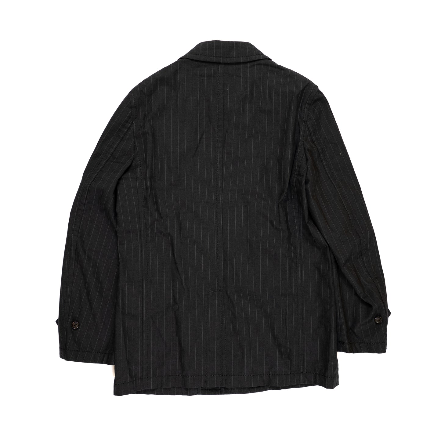 Comme des Garçons Homme Mesh Lined Striped Mac Coat (2006AD)