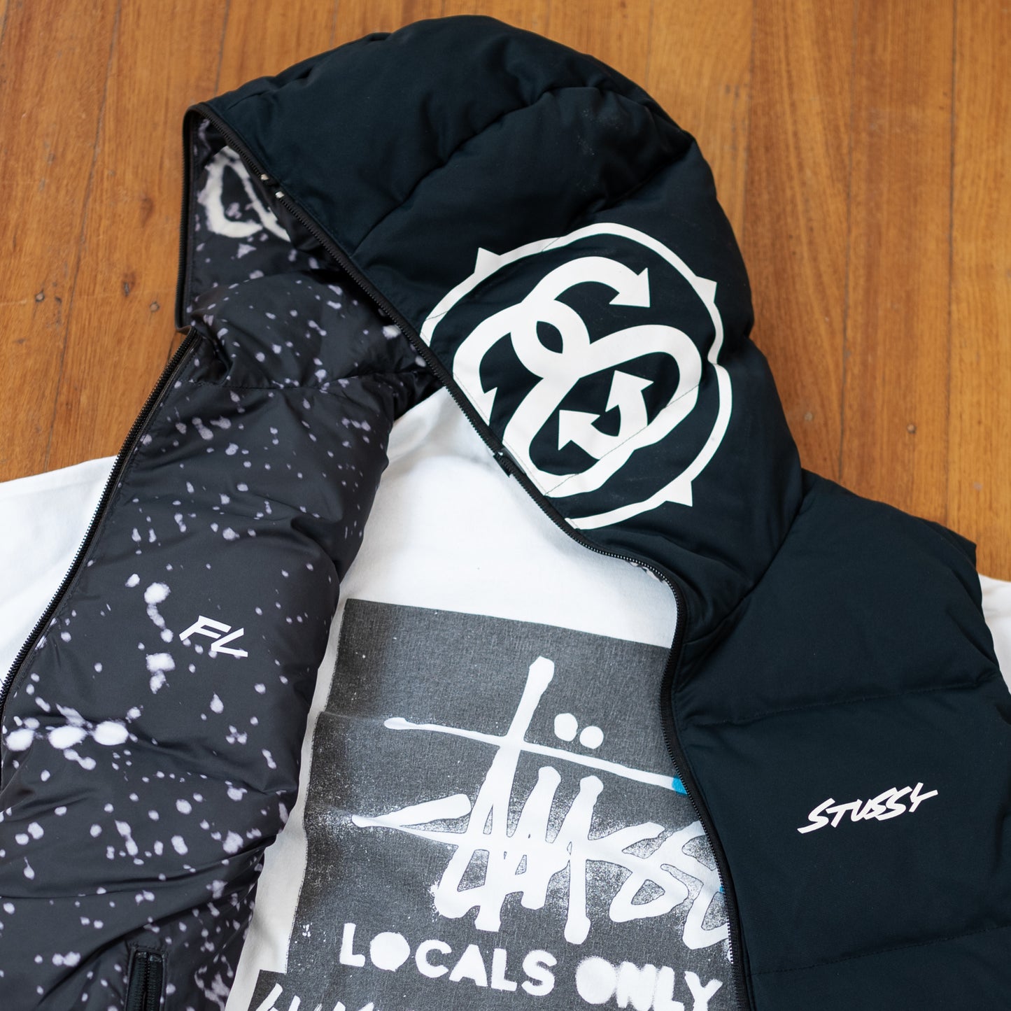 Stussy x Descente x Futura Reversible Down Puffer Vest (2009AW)