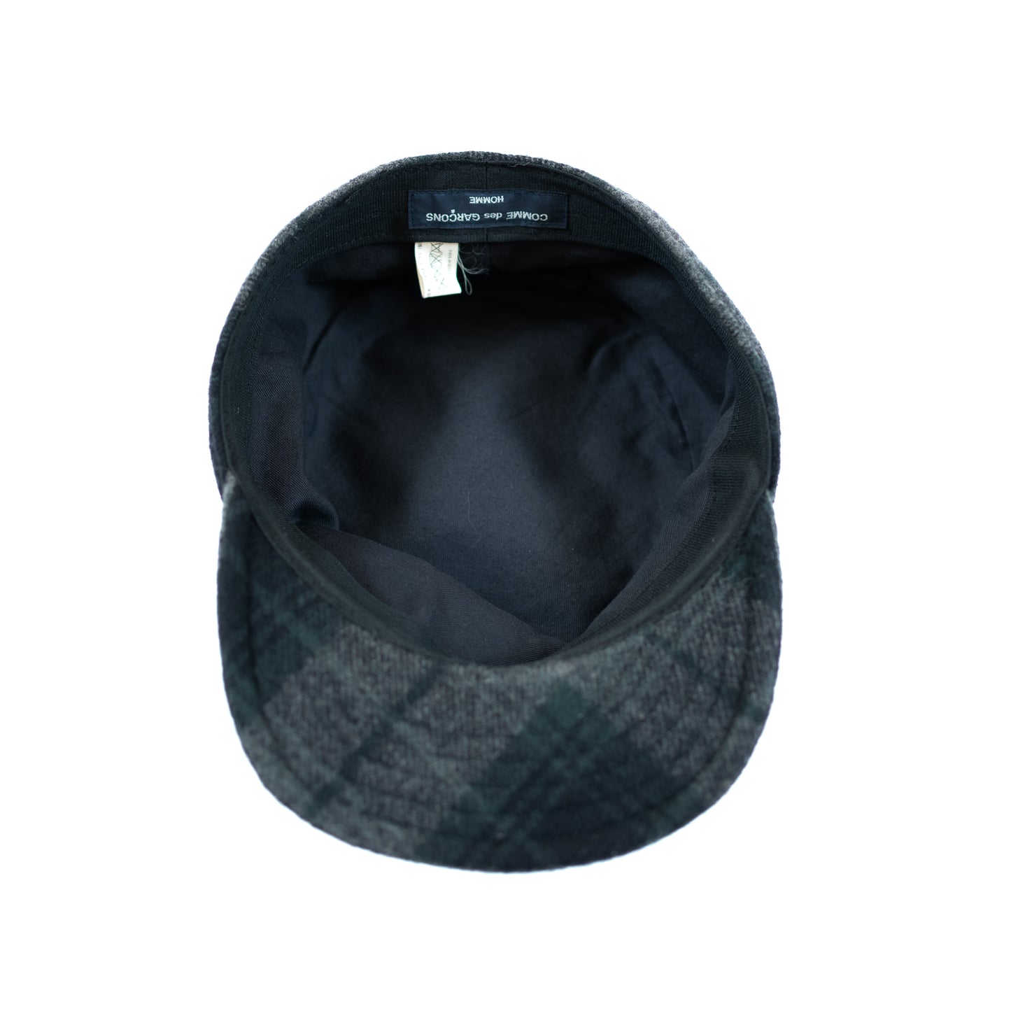 Comme des Garçons Homme Plaid Wool Workers Cap