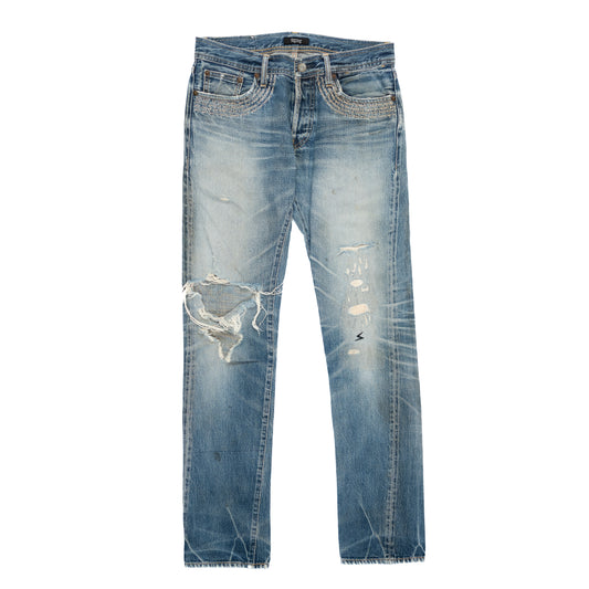 Undercover 'Neoboy' Distressed Patti Smith Denim (2009SS)