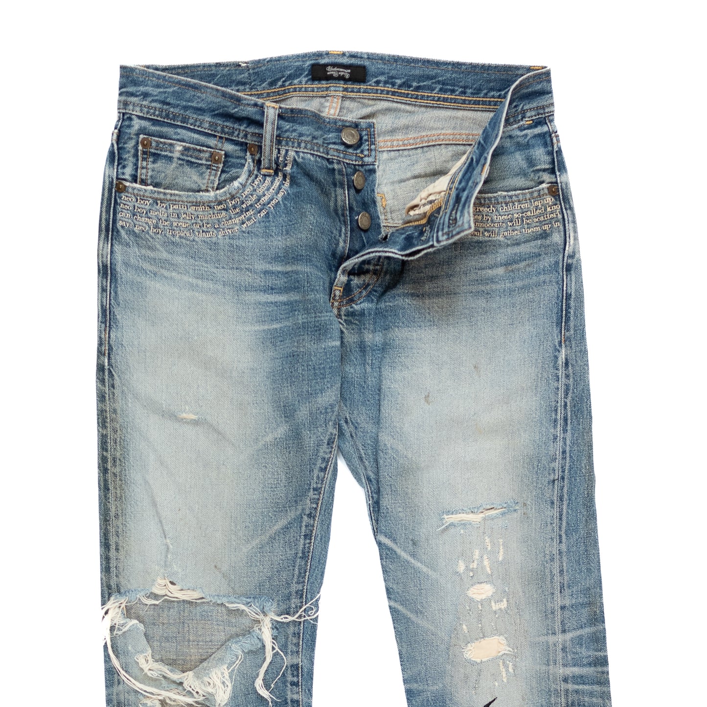 Undercover 'Neoboy' Distressed Patti Smith Denim (2009SS)