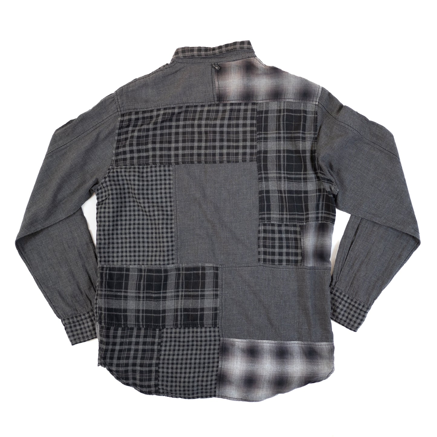 Neighborhood Black Icon Patchwork Flannel Shirt (2011SS)