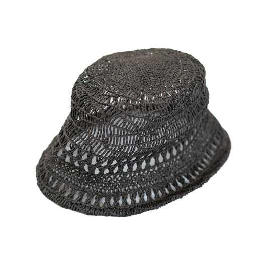 Yohji Yamamoto Y's Loose Knit Paper Bucket Hat