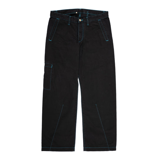 Comme des Garçons Homme Blue Contract Stitched Work Pants (2008AD)