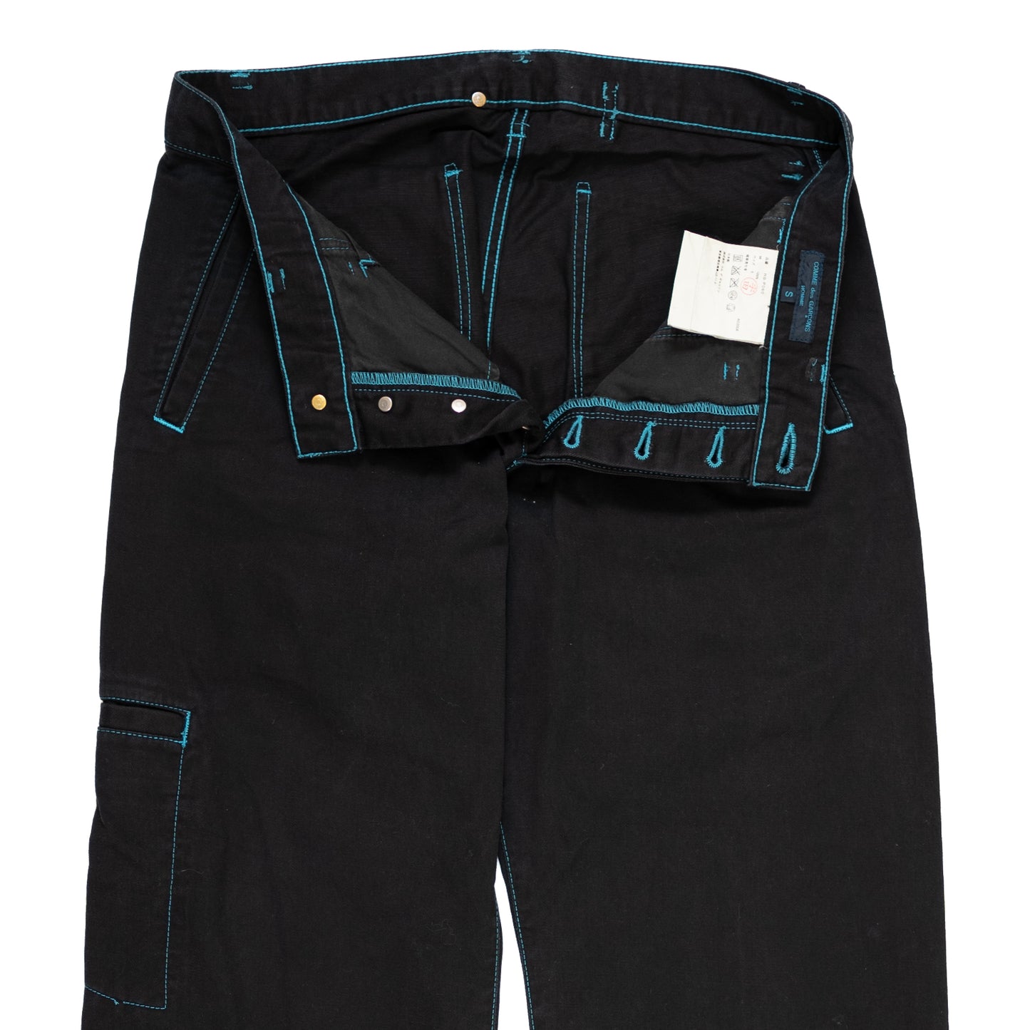 Comme des Garçons Homme Blue Contract Stitched Work Pants (2008AD)