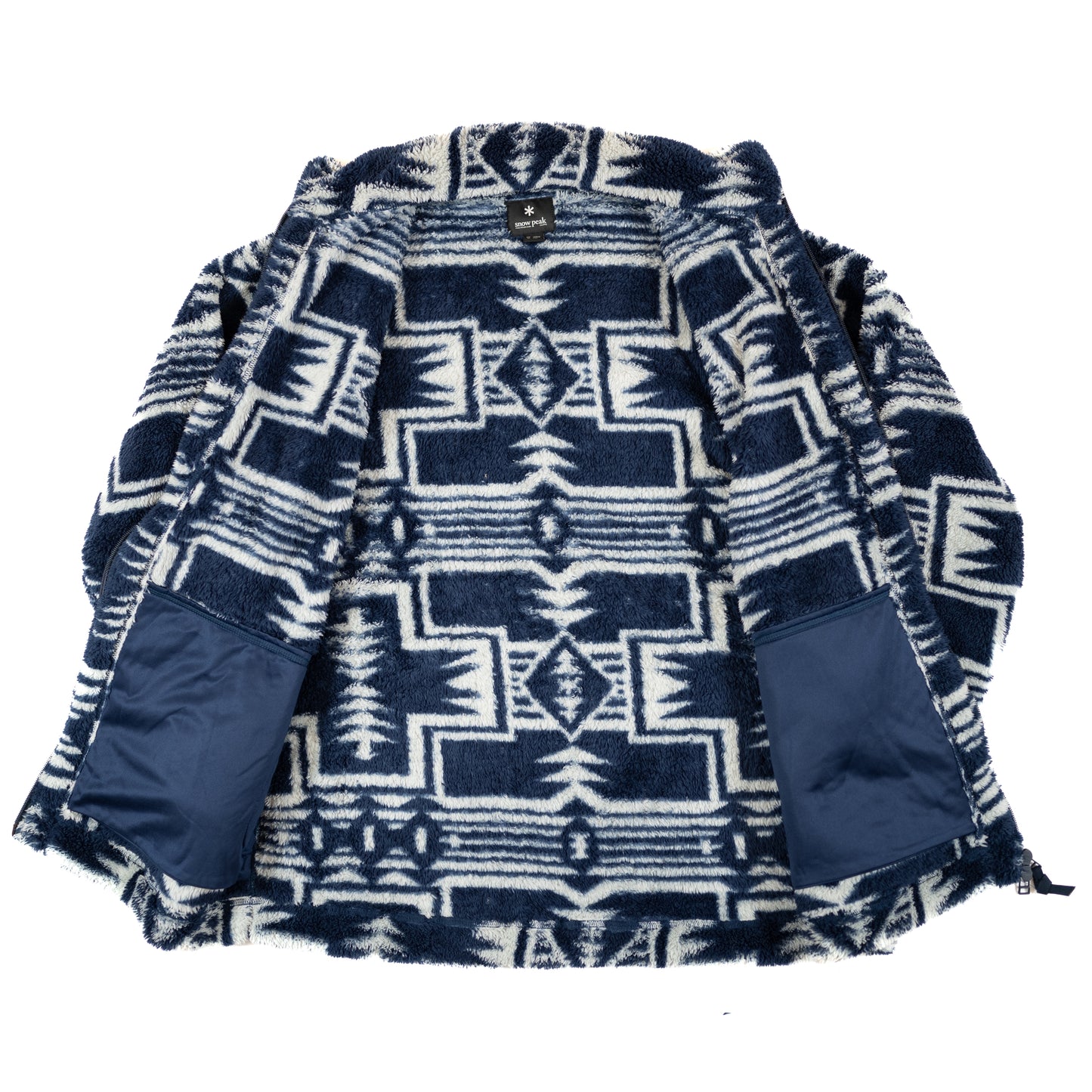 Snow Peak Patterned Fleece Jacket