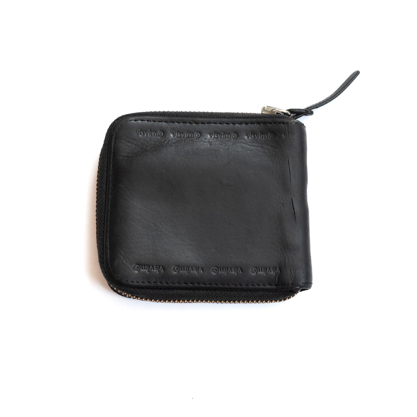 Visvim Leather Bi-Fold Zip Wallet