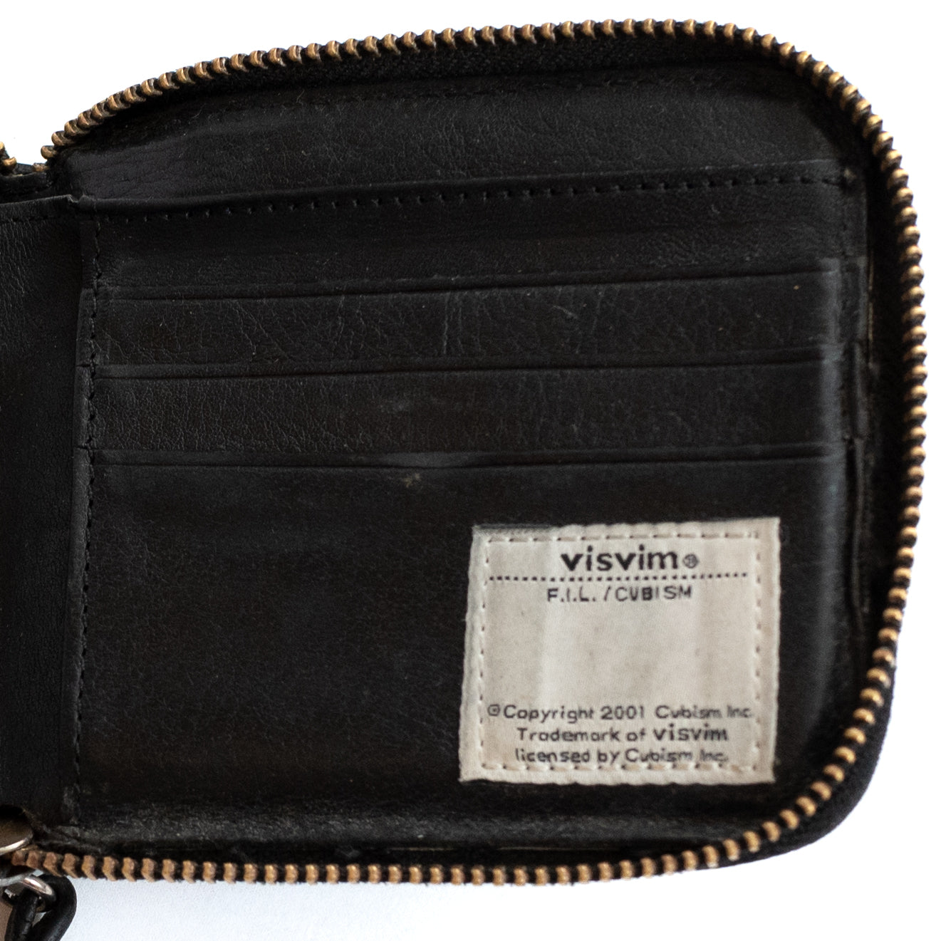 Visvim Leather Bi-Fold Zip Wallet