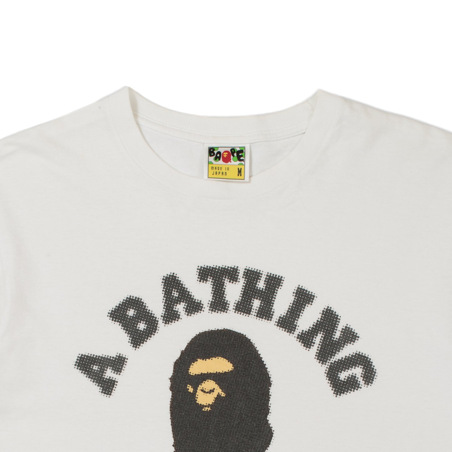 A Bathing Ape Blurred College Logo T-shirt