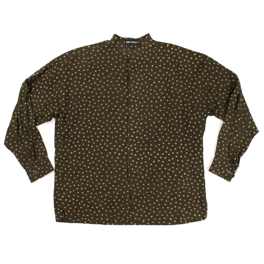 Issey Miyake Dotted Mandarin Collar Shirt