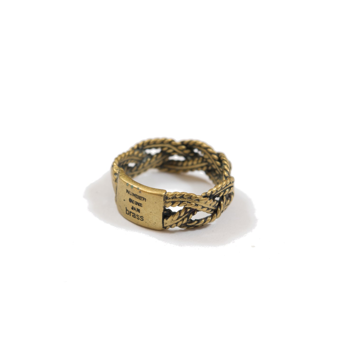 Number (N)ine x Jam Home Made Brass Rope Ring