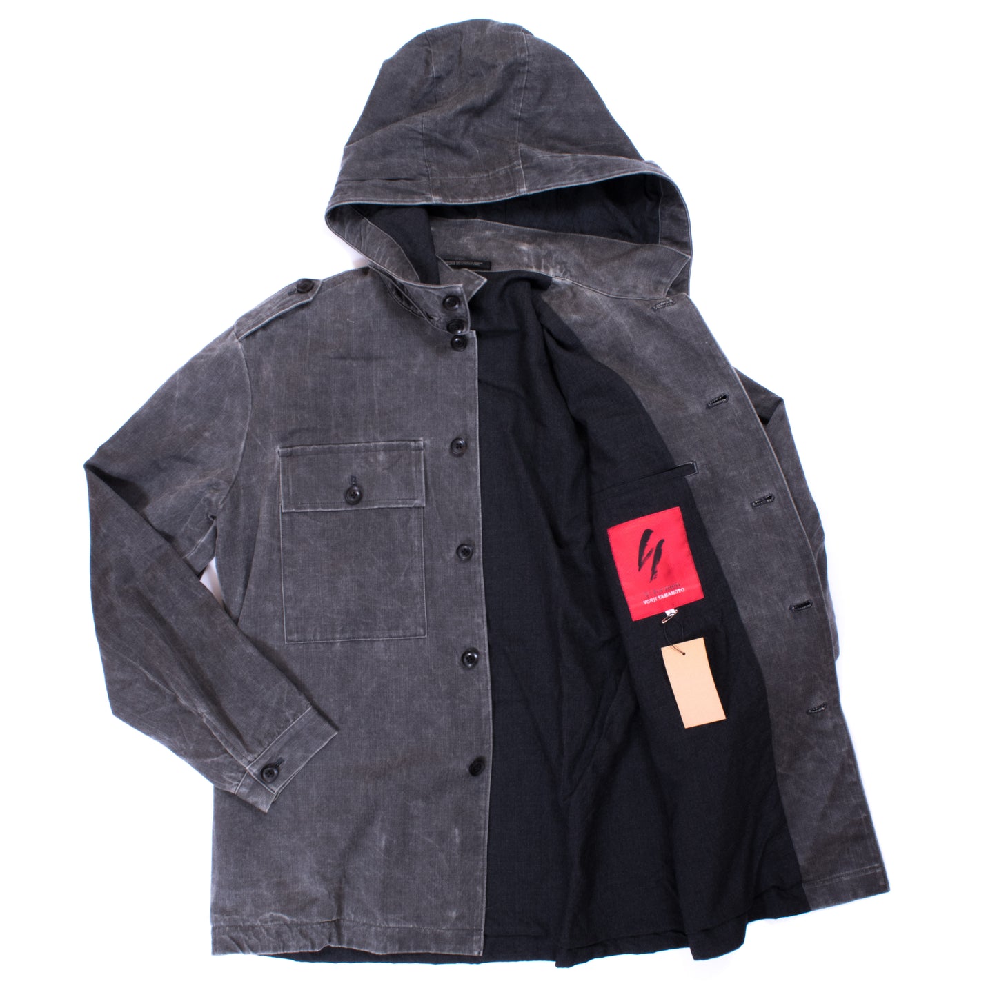 Yohji Yamamoto Y's For Men Red Label Stone Wash M-65 Jacket