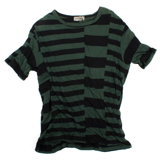 Yohji Yamamoto Pour Homme Double Layer Striped T-Shirt
