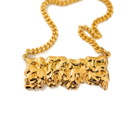 Ambush x A Bathing Ape Gold "BAPE" Chain Necklace (2010SS)