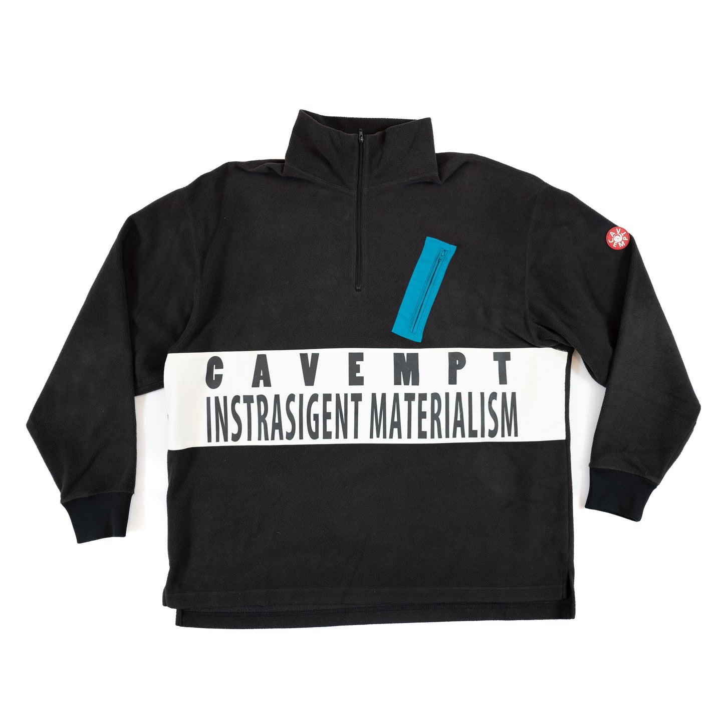 Cav Empt "Instrasigent Materialism" 3/4 Zip Fleece Pullover (2016FW)