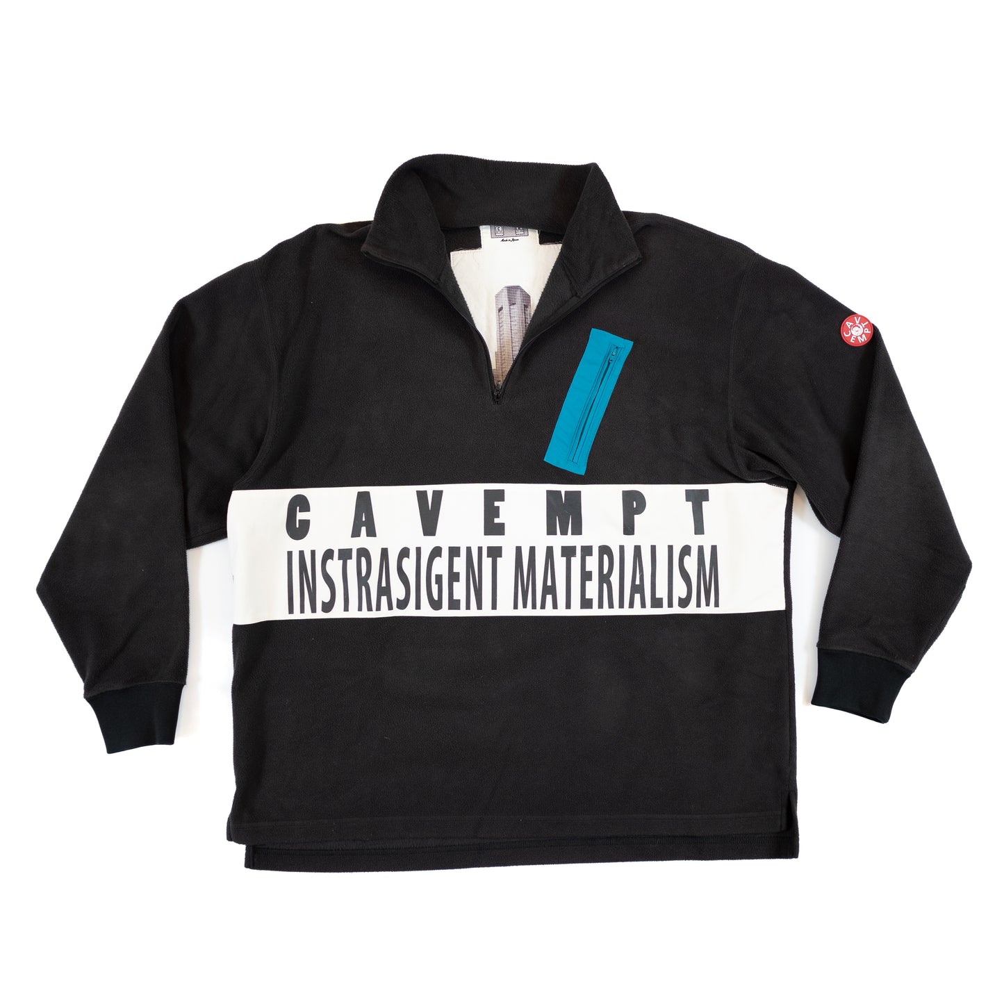Cav Empt "Instrasigent Materialism" 3/4 Zip Fleece Pullover (2016FW)